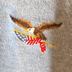 American Living Pullover with Eagle and American Flag  Icon
